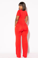 Everyday Jumpsuit - Red